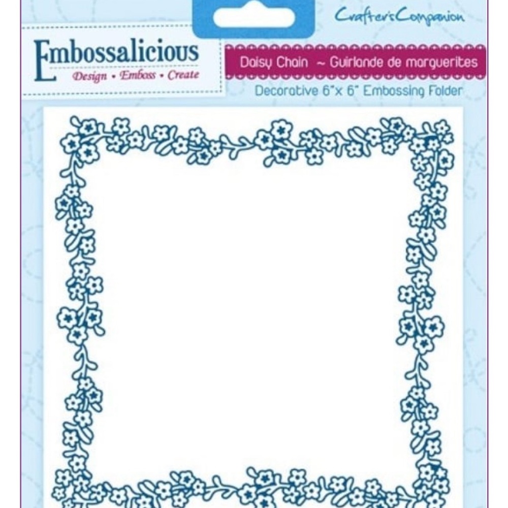 Crafter’s Companion embossalicious Daisy Chain embossing folder 6x6"